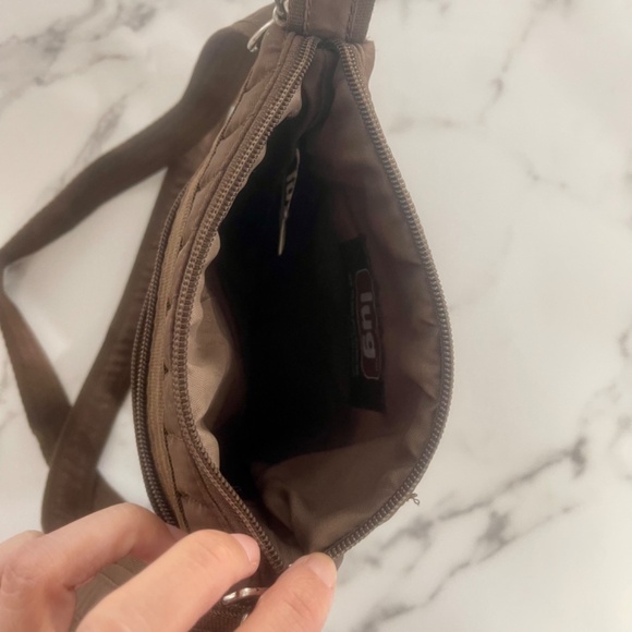 LUG waterproof crossbody bag in brown - Picture 5 of 7